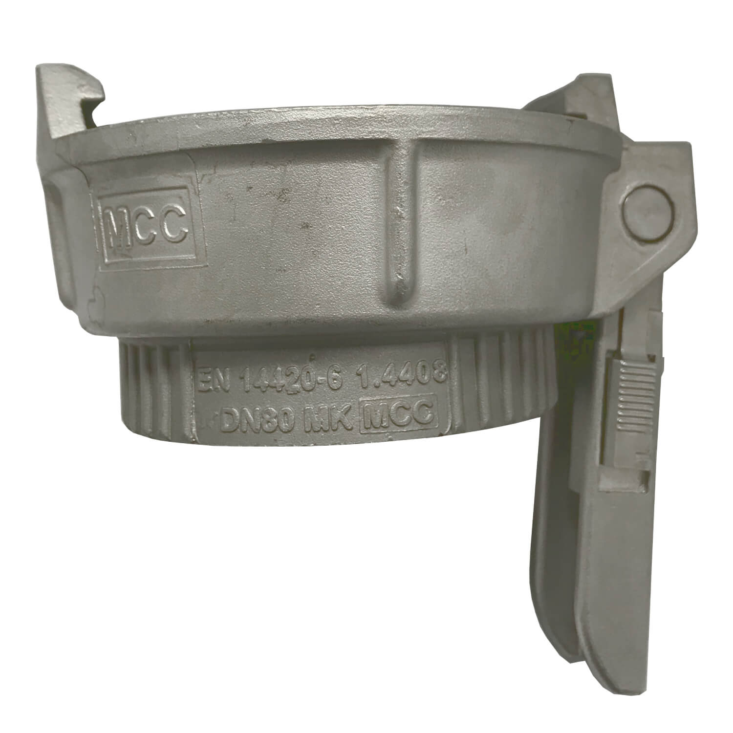 TW koppeling type MK met 90° hendel, RVS