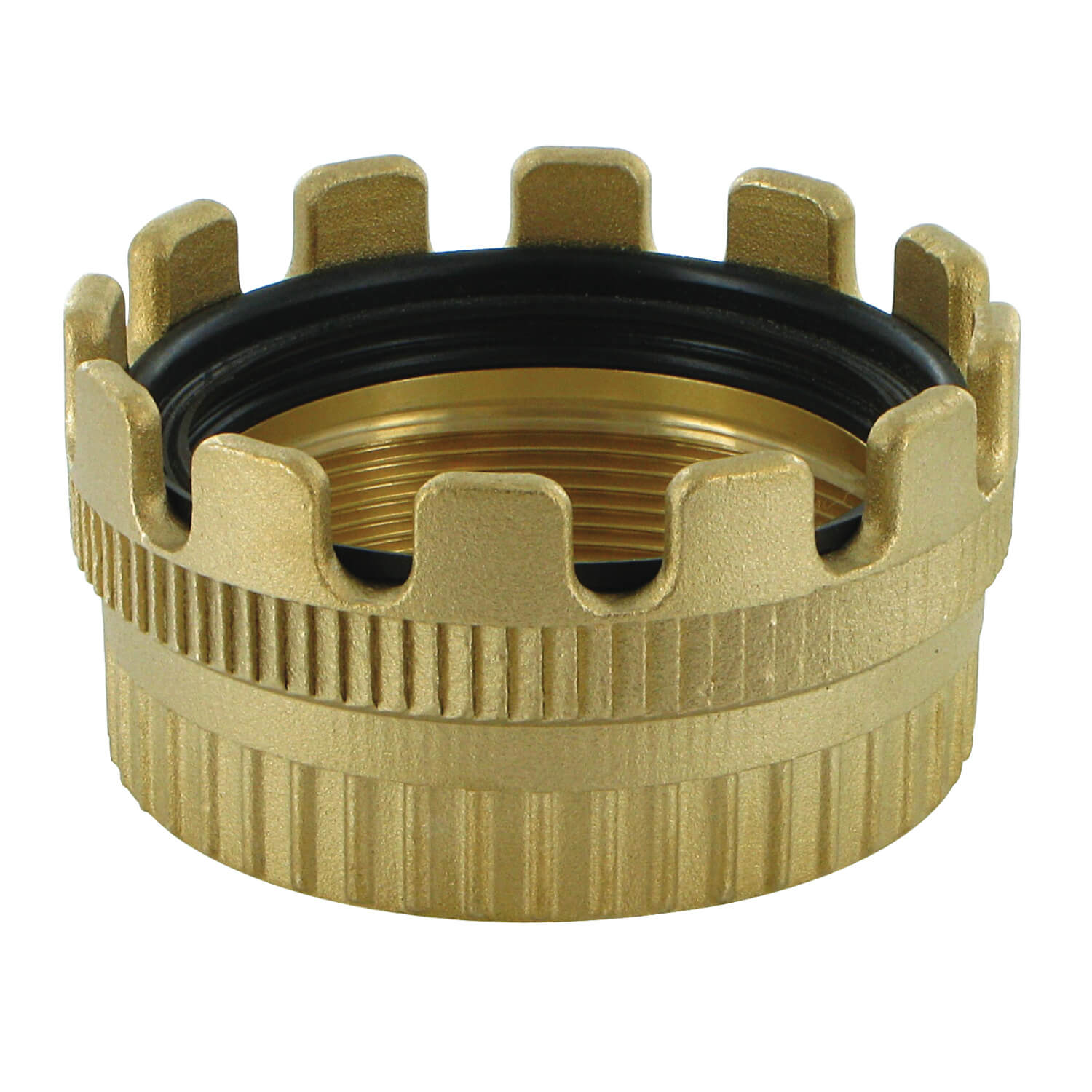 TW koppeling kroonring, messing, Type MK