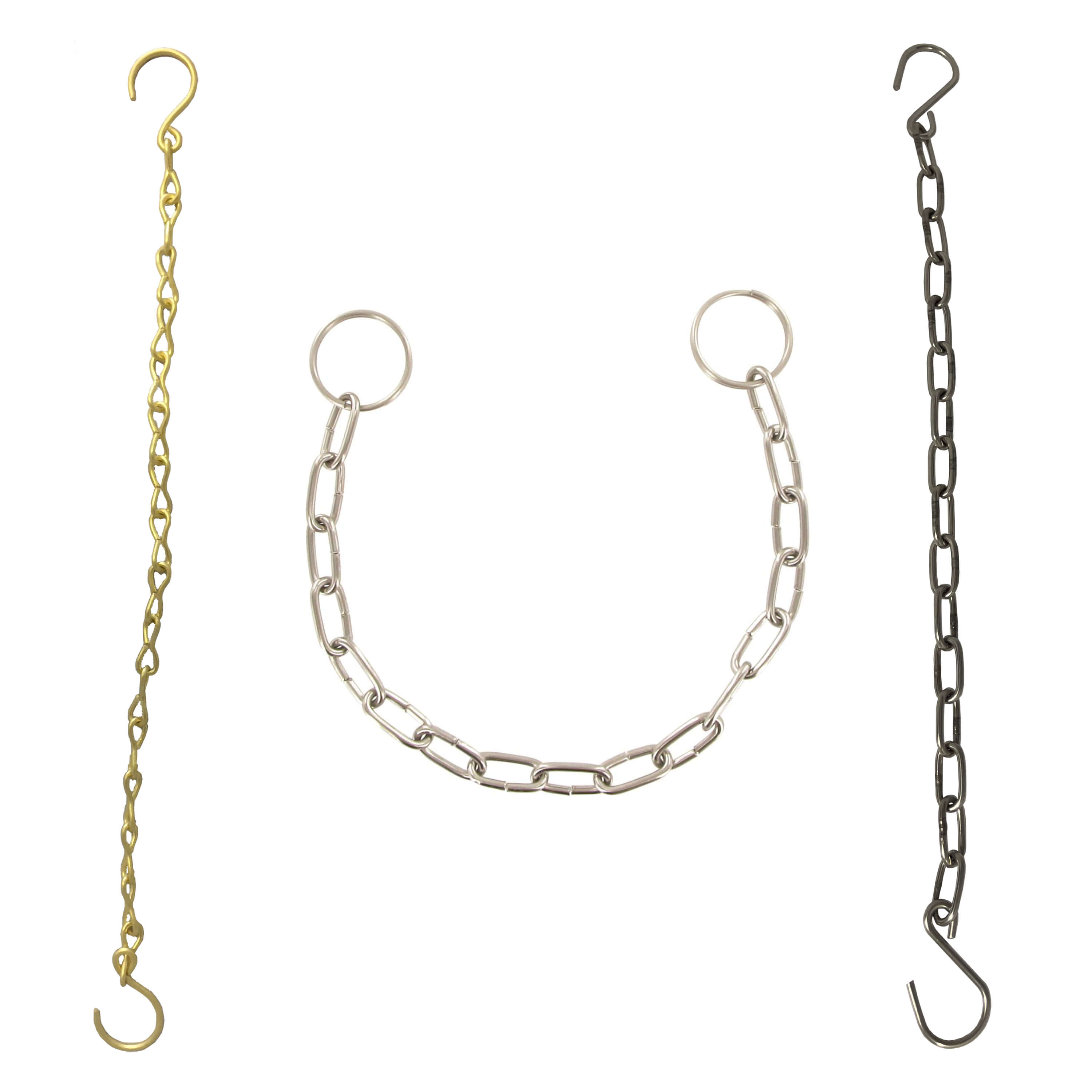 TW koppeling messing en RVS ketting voo