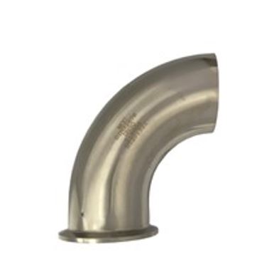 Tri-Clamp, RVS316T, bocht 90°, ferrule