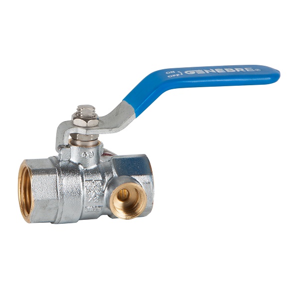 Kogelkraan met aftap, 2 x bi.dr., 3032