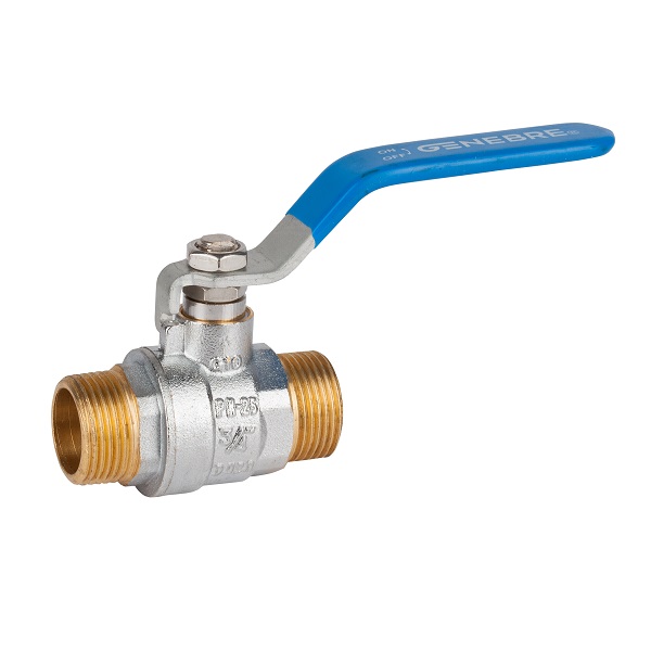 Messing Kogelkraan, 2 x bu.dr., 3033