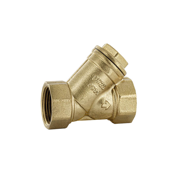 Messing vuilvanger 2 x 3/8" bi.dr.