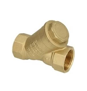 Messing vuilvanger type 100, 2 x bi.dr.