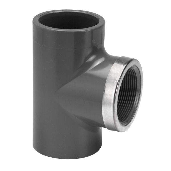 T-stuk verst. 25 x 1/2" bi. 16 bar SG