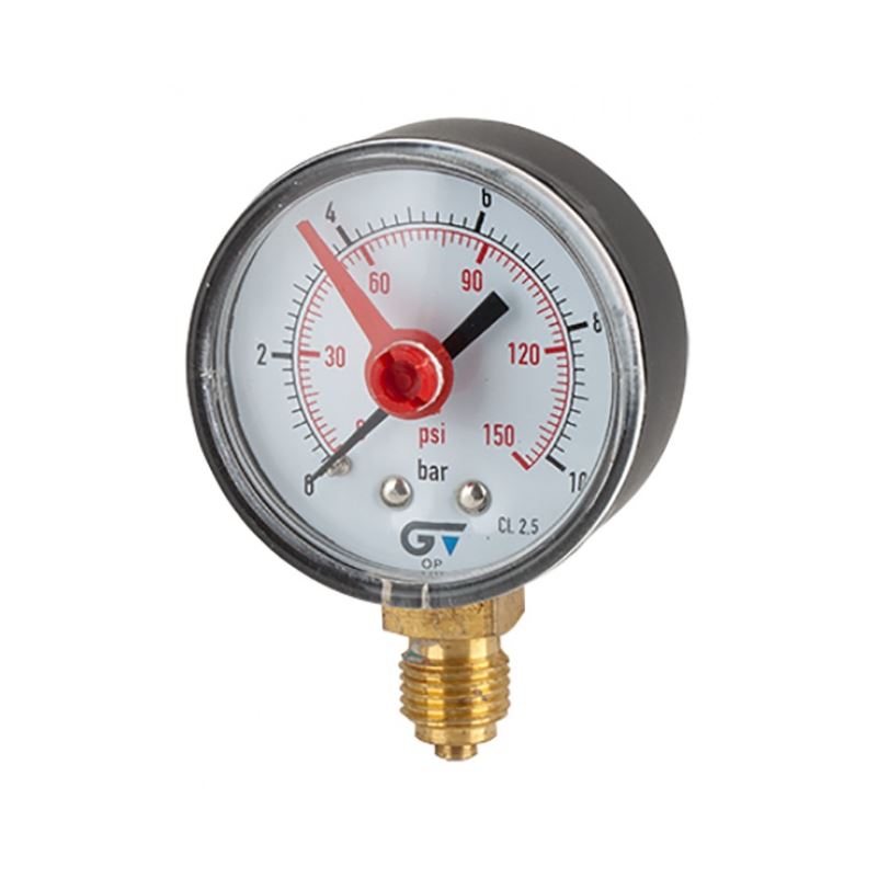 Manometer dr.+ri., 53mm, 1/4" oa