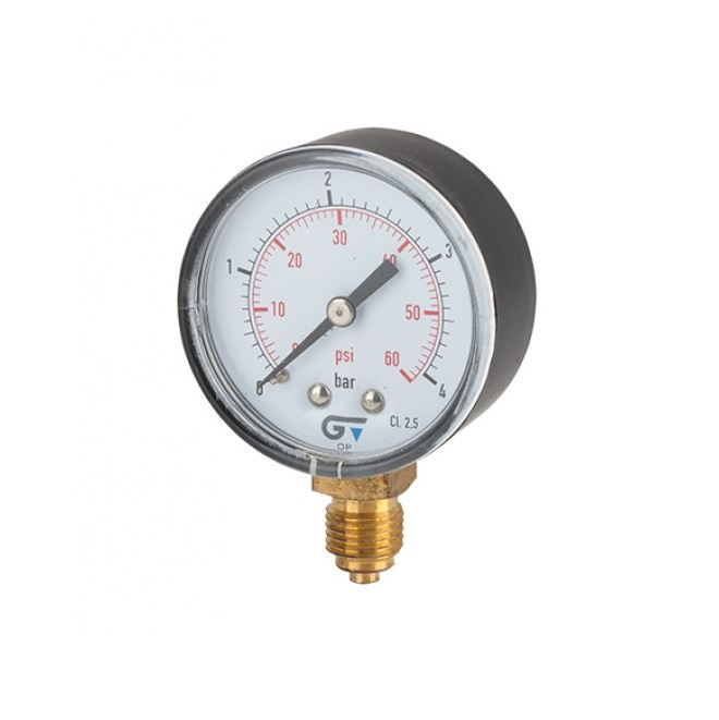 Manometer droog 53mm, 1/4" oa