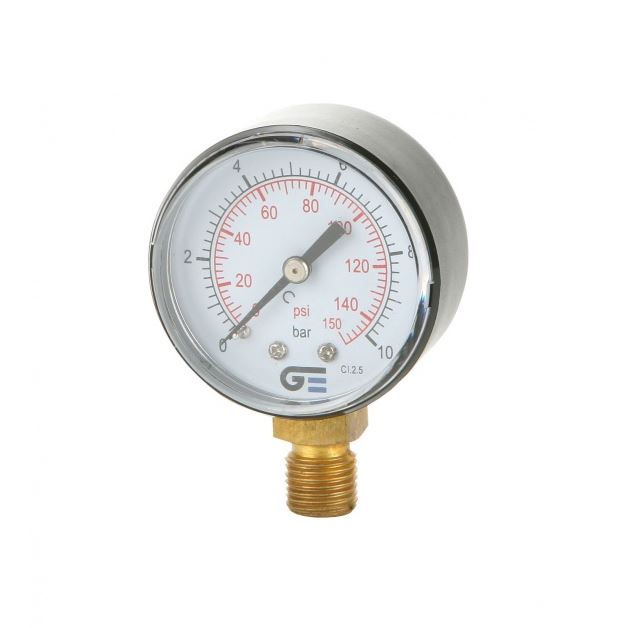 Manometer droog 53mm, 1/4" NPT oa
