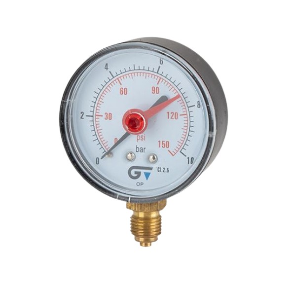 Manometer dr.+ri., 63mm, 1/4" oa