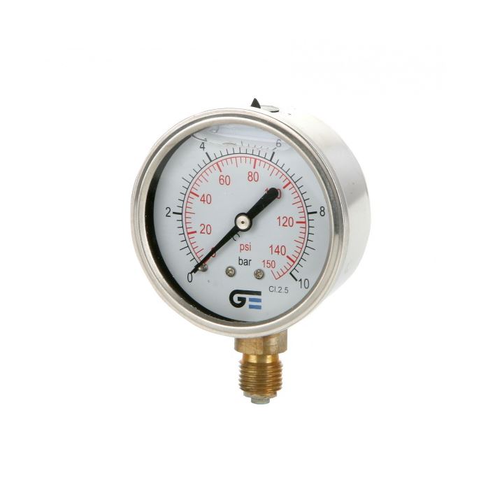 Manometer nat 63mm, 1/4" NPT oa