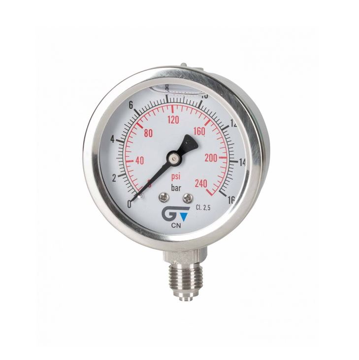 Manometer nat 63mm, 0-160, 1/4" aa