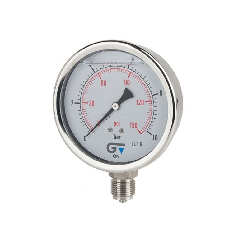 Manometer nat 100mm, 1/2" oa