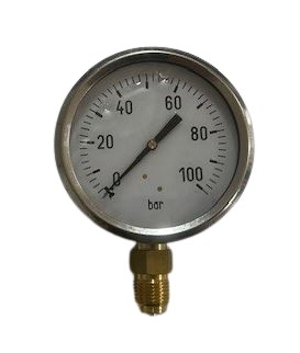 Manometer nat 100mm, -1 - 3, 1/2" oa