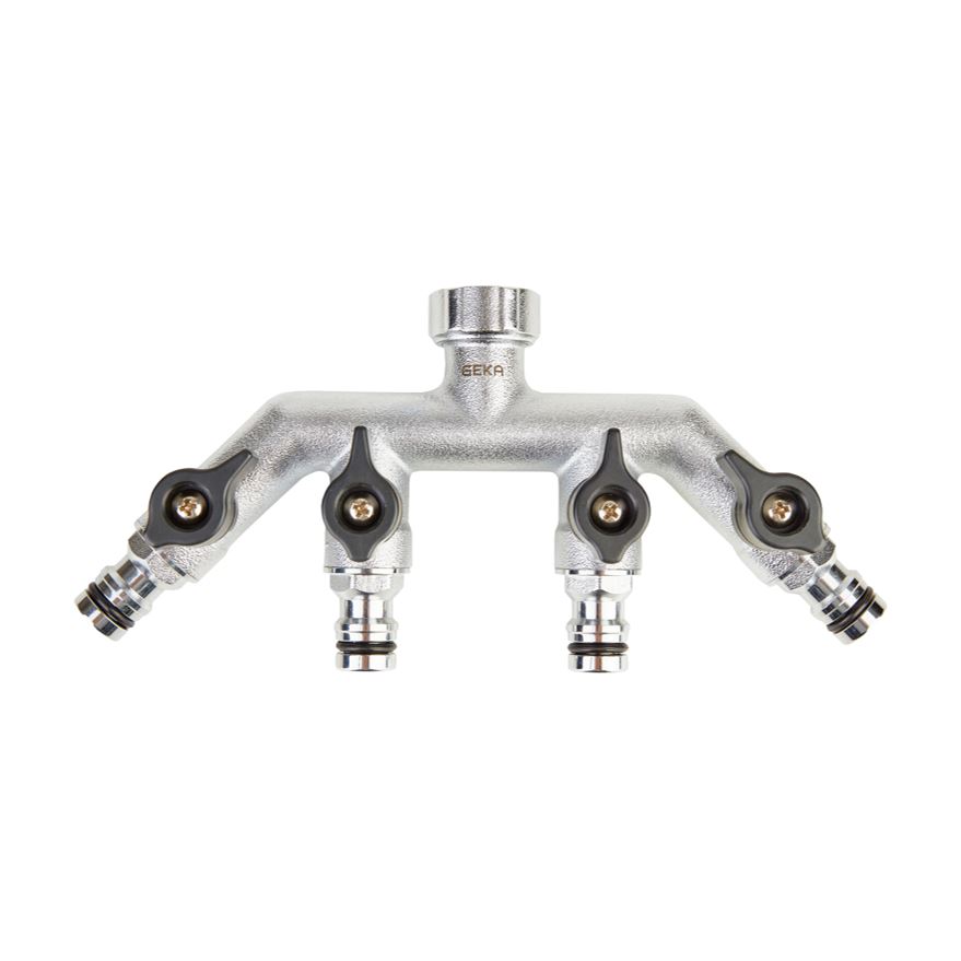 Geka 4-weg afsluiter Plus + stek.