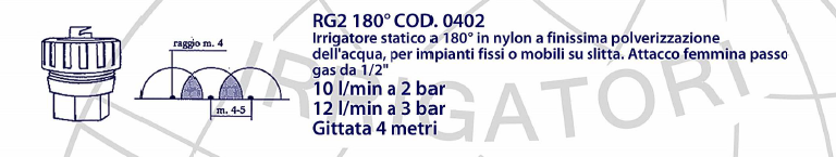 Ricchetti RG 2, 4 mtr. sproeier 1/2" 36