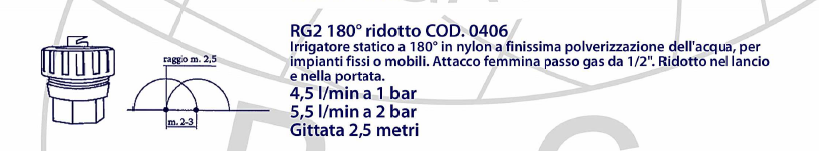 Ricchetti RG 2, 4 mtr. sproeier 1/2" 36