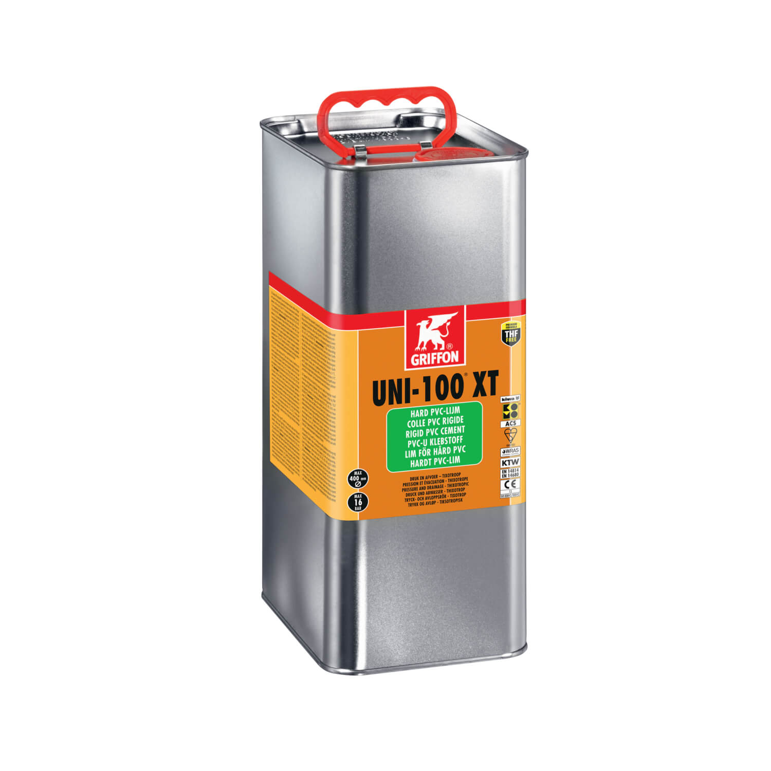 Griffon PVC lijm UNI-100 XT, Kiwa 1000ml