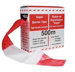 Polyetheen Afzetlint, Rood/Wit