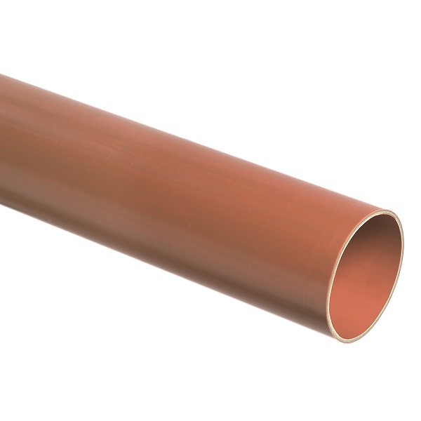 PVC buis diam. 110mm , bruin, SN4/SN8