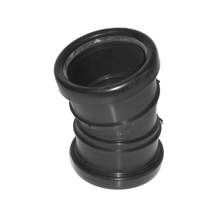 PP bocht diam.110mm, 15°, mof / mof, zwa