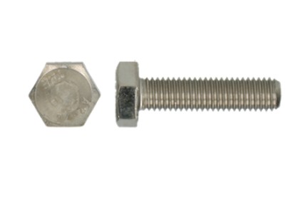 Zeskanttapbout A2-70 DIN 933, M8