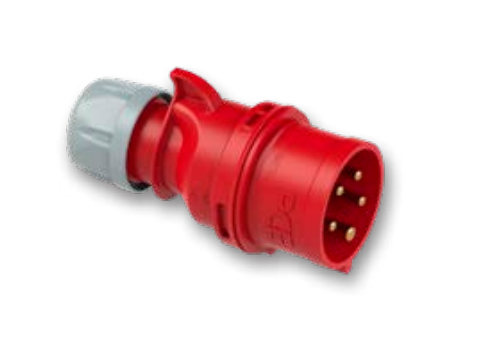 PCE SHARK stekker IP44/54, 16A 3-P, Blau