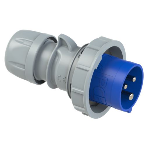 PCE SHARK TT stekker IP66/67 16A 3-P bl.